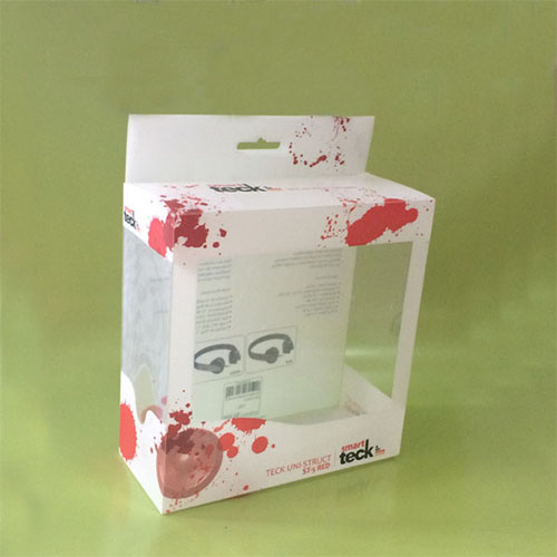 Custom Paper Bra Packaging Box PVC Transparent Window Color Box